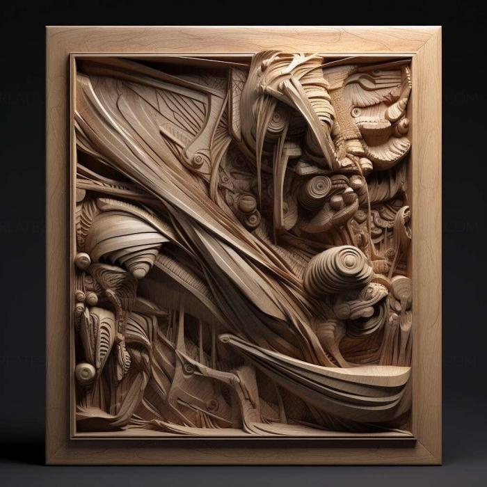 نموذج ثلاثي الأبعاد لآلة CNC 3D Art 